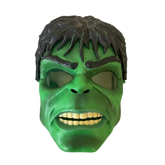 Marvel Incredible Hulk Power Glow Hasbro Mask Eyes Light Up 2008 - Picture 1 of 14